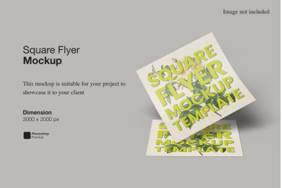 Square Flyer Mockup