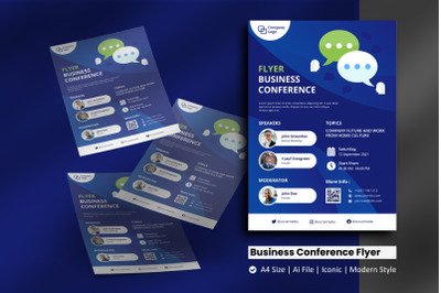 Business Conference Flyer Brochure Template