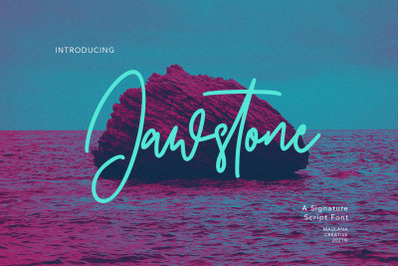 Jawstone Signature Font