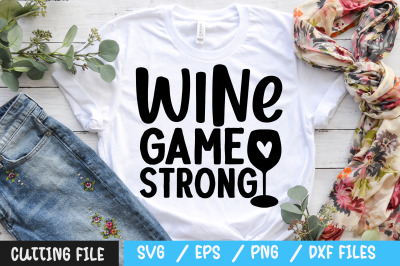 wine game strong svg