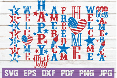 4th Of July Porch Signs Bundle