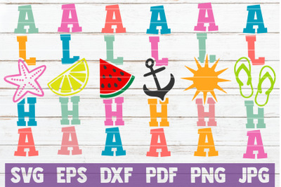 Aloha Summer Porch Signs Bundle