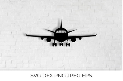 Airplane SVG cut file. Plane vector icon.