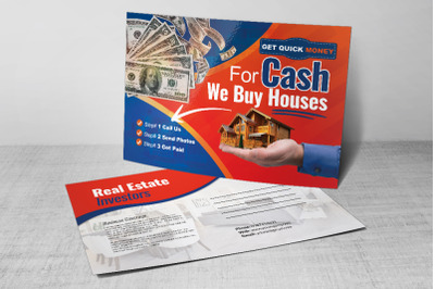 Real Estate Dealers Postcard psd