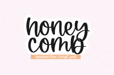 Honeycomb - Handwritten Script Font