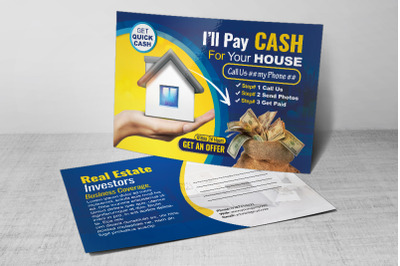 Real Estate Investors Postcard Template