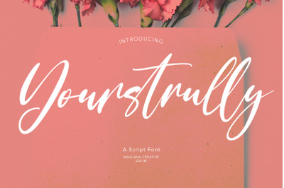 Yourstrully Script Font