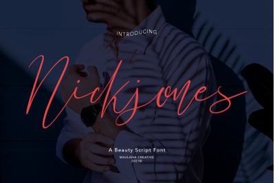 Nickjones Feminine Script Font