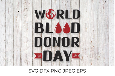 World Blood Donor Day lettering