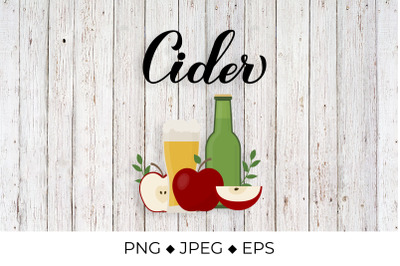 Cider calligraphy lettering