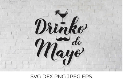 Drinko De Mayo. Mexican holiday Cinco De Mayo