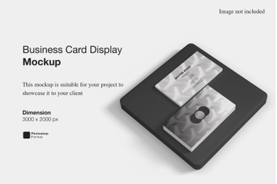 Business Card Display Mockup