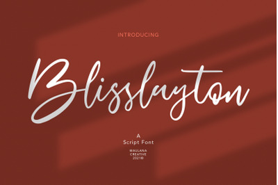 Blisslayton Script Font