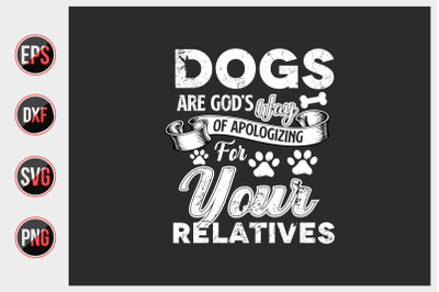 Dog Quotes Design vector graphic.