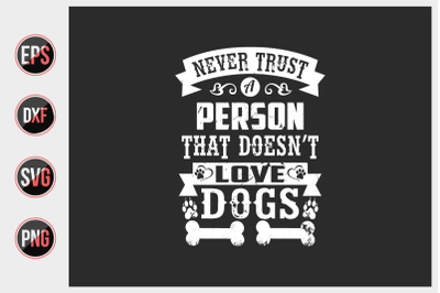 Dog Quotes Design vector graphic.