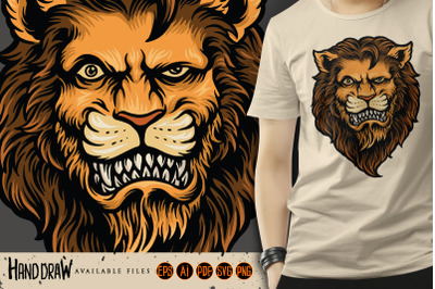 Cool And Dashing Lion Head SVG Illustrations