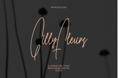 Gilly Fleurs Signature Font