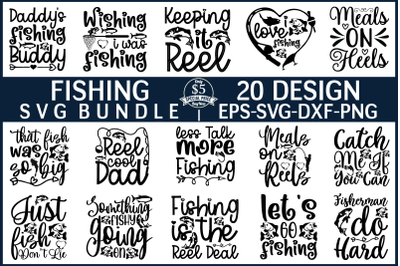 Fishing svg bundle vol 5