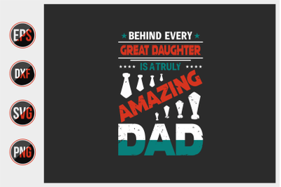 dad typographic quotes label design