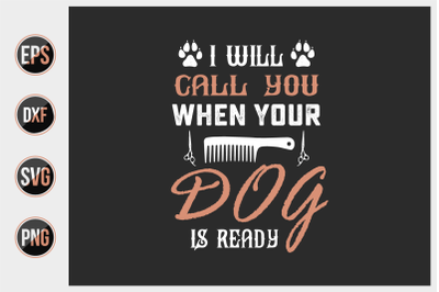 dog quotes design vector graphic.