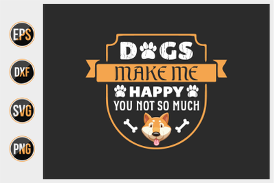 dog quotes design vector graphic.