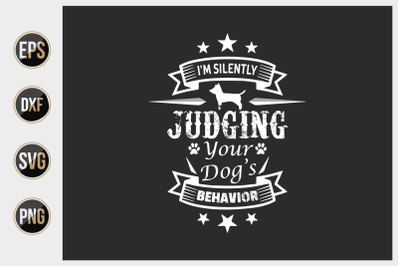 I&#039;m silently judging your dog&#039;s