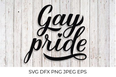 Gay Pride calligraphy hand lettering