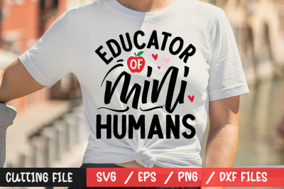 Educator of mini humans 2 svg