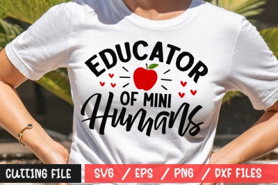 Educator of mini humans svg