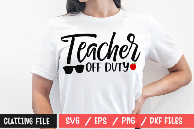 Teacher off duty svg