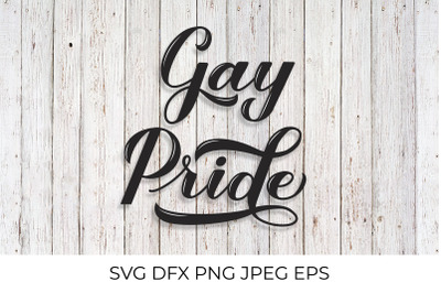 Gay Pride calligraphy hand lettering