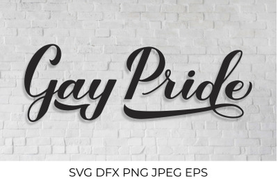 Gay Pride calligraphy lettering