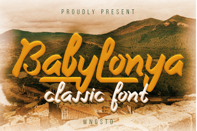Babylonya - Handwritten Classy Font