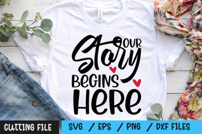 Our Story begins here svg