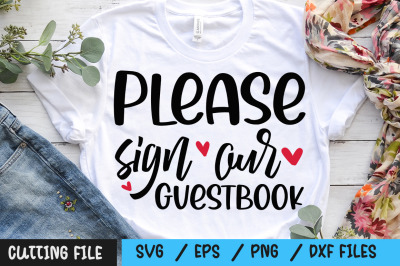 Please sign our guestbook svg