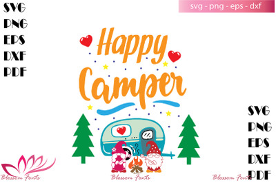 Happy camper svg, camp svg, camp life svg, camp shirt