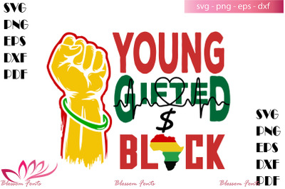 Young gifted and black svg, black matter svg, black month shirt