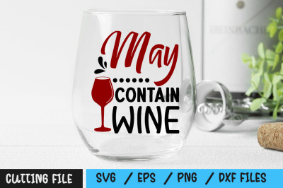 May Contain Wine svg