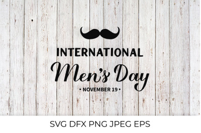 International Mens Day calligraphy hand lettering