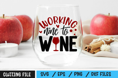 working nine to wine  svg