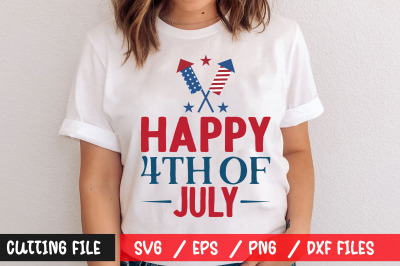 Happy 4th of july svg