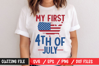 My first 4th of july svg