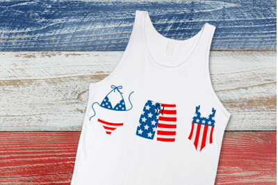 Patriotic Swimwear | SVG | PNG | DXF | EPS