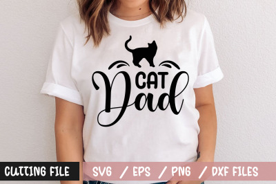 Cat dad svg