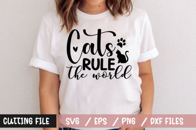 Cats rule the world 1 svg