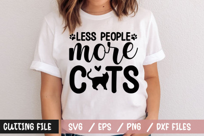 Less people more cats svg