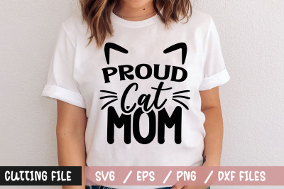 Proud cat mom svg