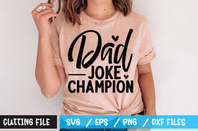 Dad joke champion svg