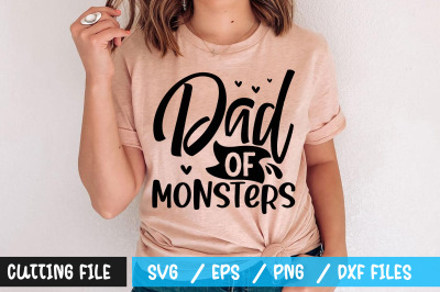 Dad of monsters svg