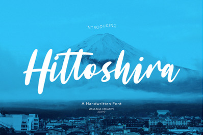 Hittoshira Handwritten Script Font